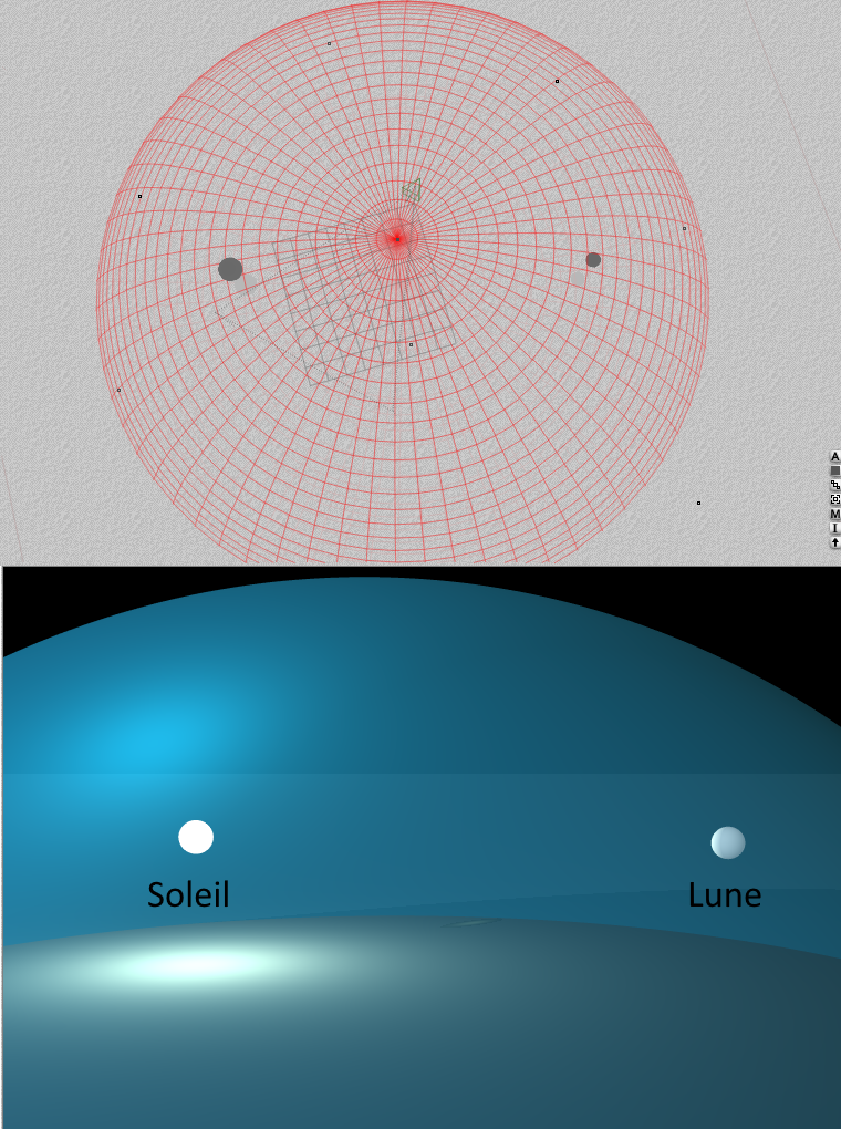 Modelisation Terre-Lune sur la terre plate 2