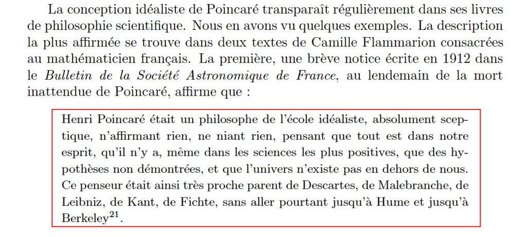 La philosophie de Henri Poincaré