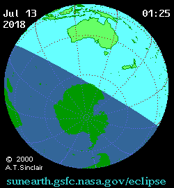 Eclispe solaire du 23 juillet 2018