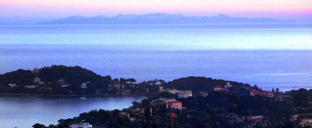 Visibilité de la Corse depuis Nice