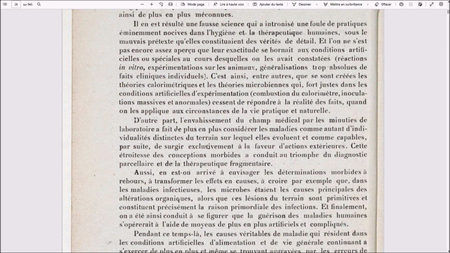 Traité de médecine d'alimentation d'hygiène naturiste du Dr Paul CARTON 1924